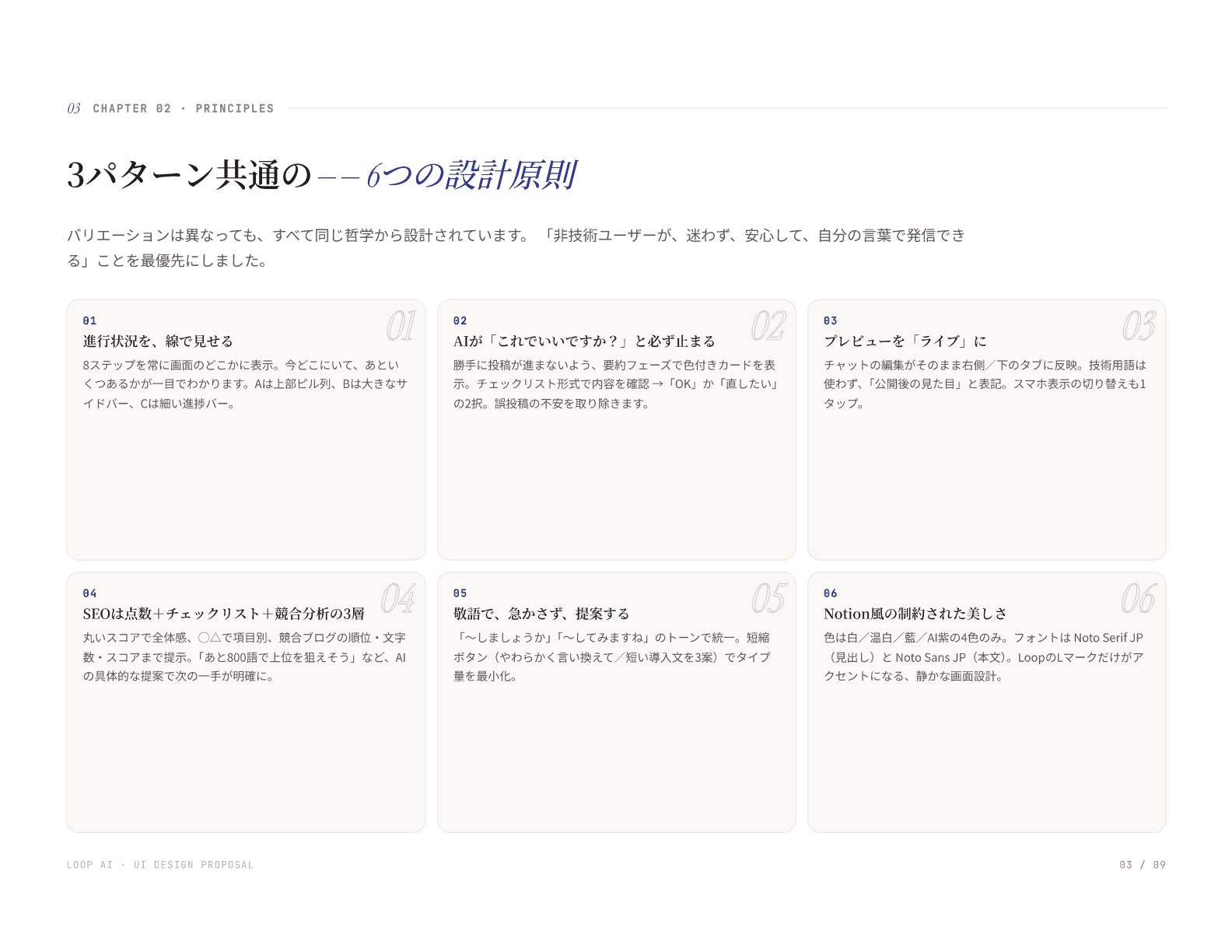 設計提案資料 ページ 03